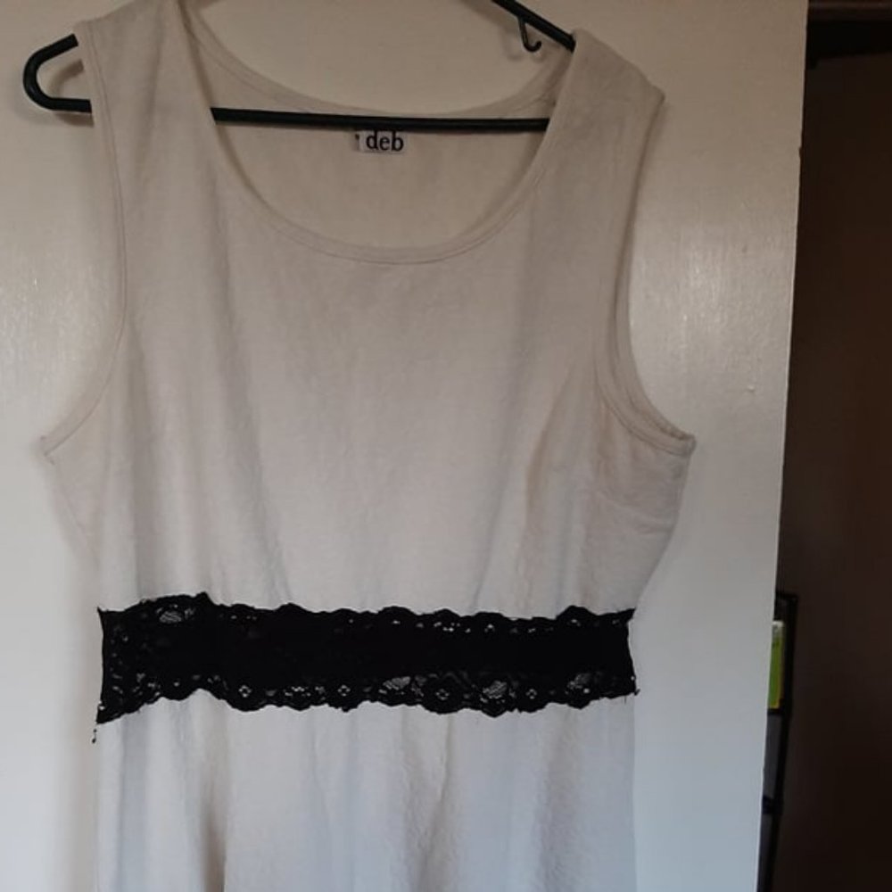 Deb white dress size 18